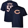 Men`s Chicago Bears #55 Lance Briggs Name and Number Tshirt