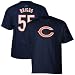 Men`s Chicago Bears #55 Lance Briggs Name and Number Tshirt - XL