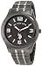 U.S. Polo Assn. Men's USC80195 Horseman Round Case Gun-metal/Silver-tone Expansion Watch