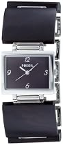 Fossil - ES1540 - Montre Femme - Quartz analogique - Bracelet en acier fa&ccedil;on bois marron fonc&eacute;