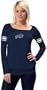 Buffalo Bills Women's Long Sleeve Armband Jersey Top - by Alyssa Milano