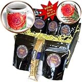 Renderly Yours Florals - Beautiful Red And Orange Rose Close up - Coffee Gift Baskets - Coffee Gift Basket
