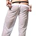 YiZYiF Men's Mesh Long Pants Bottoms Underwear Casual Wear Homewear Gym Trousers White Large