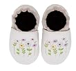 Robeez White Stemmed Flowers Slip-On