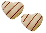 美濃焼 手作り ハートチョコレスト (箸置き) WH 2個セット 3-431の画像