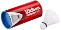 Wilson Badminton Nylon Federbälle Championship 3er Dose 78 (medium)