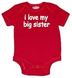 Riverstone Goods I Love My Big Sister Baby Infant Short Sleeve Bodysuit Creeper