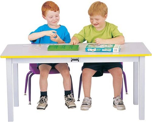 Jonti-Craft 56422JC119 Large Rectangle Table - 22 Inches High - Green