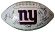 Super Bowl XLVI Champions New York Giants Team Autographed Logo Football with 31 Signatures Total, Proof Photos