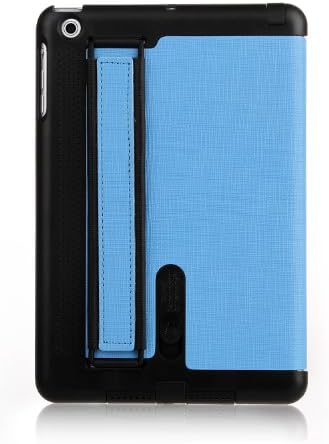 Gentne Smart Ipad Mini / Ipad Mini 2 Case Cover Full Body Protection with Front & Back Pu Leather Case Cover with Magnetic Sleep Sensor (Blue)