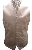 Waistcoats4Weddings - Ivory Swirl Waistcoat with Cravat