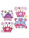 Wallies Princess Dreams Crowns Peel & Stick Decals