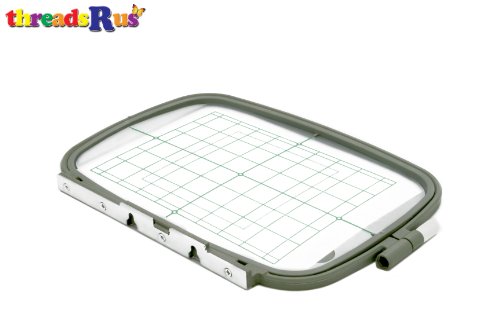 Image of ThreadsRus SA444 7-inch x 5-inch Embroidery Hoop w/ Placement Grids for Brother PE-700, PE700II, PE-750D, PE-770, PE-780D, Innovis 1000, Innovis 1200, Innovis 1250D, PC-6500, PC-8200, PC-8500 And Babylock Ellure, Emore and Esante