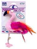 Vo-Toys Purrectly Pink Flamingo with Feathers Cat Toy