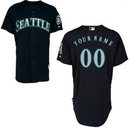 Mens Mariners Custom New Baseball Jersey Alternate Navy Blue Size M=40