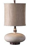 Airy Table Lamp 28hx14dia Ivory