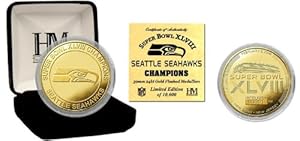 Seattle Seahawks Super Bowl 48 Champions Gold Mint Coin