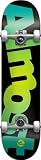 Almost Big Deal Complete Skateboard (Black/Teal, 7.5-Inch)