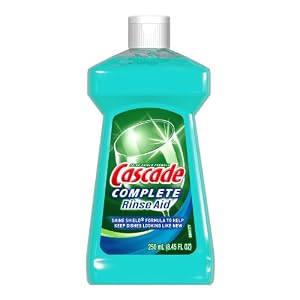 Cascade Complete Rinse Aid, Dishwasher Rinse Agent 8.45 Fl Oz (Pack of 2)