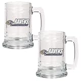 Baltimore Ravens Set of 2 Beer Mugs