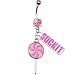 Pink Gem Suck It Lollipop Belly Ring
