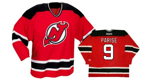 Buy PARISE #9 Newjersey Jersey Devils CCM 550 Series Replica NHL Hockey Jersey (NHLPA Certified Custom...