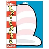 Eureka Dr. Seuss Cat in The Hat Mini Dry Erase Board, 8 x 10-Inch (866510)