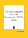 Book The Last Judgment And The Resurrection Of The Dead