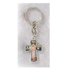 Key Chain Cross - Gold Finish - MADE IN ITALY