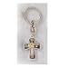 Key Chain Cross - Gold Finish - MADE IN ITALY