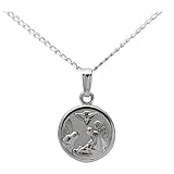 Sterling Silver Children's Guardian Angel Pendant, 13