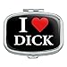 I Love Dick Heart Rectangle Pill Case Trinket Gift Box