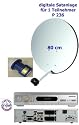P236 dig. Satanlage 1 TN 80 cm Stahl beige Vantage X 221S