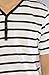 All Day The Y-Neck Henley in White & Black Stripe,Tops for Men, Extra Extra Large,White