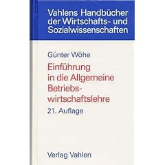 Einf�hrung in die Allgemeine Betriebswirtschaftslehre