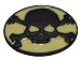 D87 Skull And Crossbones Glow in the Dark Belt Buckle Pirate