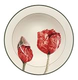 Villeroy & Boch Flora Rim Soup, Poppy, Set of 6