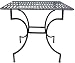 PTC Home & Garden Park Square Table with 2-Inch Umbrella Holder, Pewter