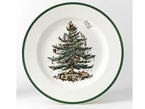 Spode Christmas Tree Salad Plates, Set of 4