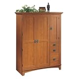 Mission Computer Desk Armoire