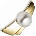 14Kt Yellow Gold Lustrous Pearl Brooch