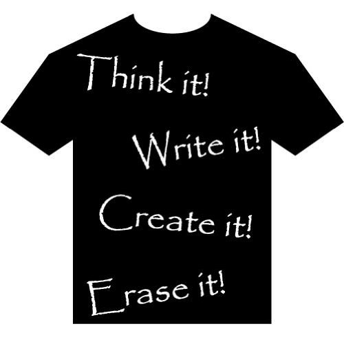 Chalkboard T-shirt - Vinyl Wall Decal