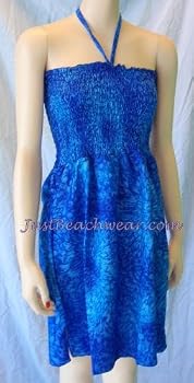 Tube Dress-Water Splash Blue