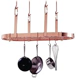 Review Enclume PR14wg CP / Enclume PR14wg-CP 4-Point Oval with Grid Premier Ceiling Rack, Copper