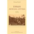 Essais, articles, lettres, tome 1