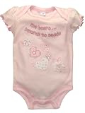 My Heart Belongs To Daddy 2-Sided Short Sleeve Onezie by Baby Essentials