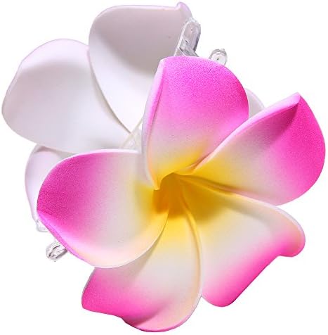 OUYAD 8CM Plumeria Foam Flower Hair Claw Prunosus