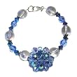 Rhinestone Flower Bracelet by Kicklet Kreations