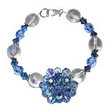 Rhinestone Flower Bracelet by Kicklet Kreations