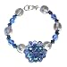 Rhinestone Flower Bracelet by Kicklet Kreations